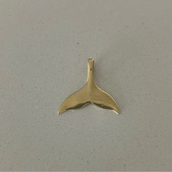 14kt. Yellow Gold Whale Tail Pendant
